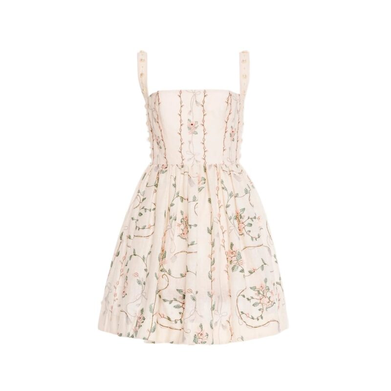 Mielero Mini Navegante Mini Dress Agua by Agua Bendita
