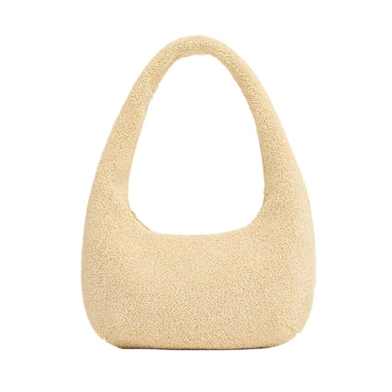 Mini Gnocchi Bag in Jasmine Textured Raffia Mansur Gavriel
