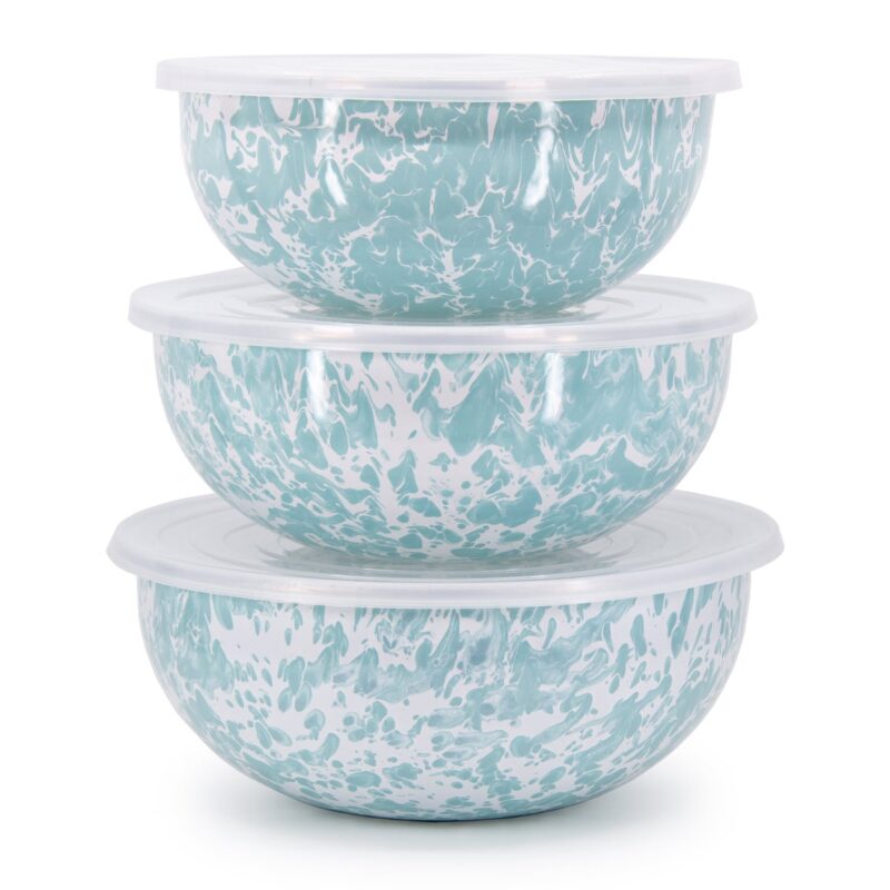 Mixing Bowls in Sea Glass Golden Rabbit