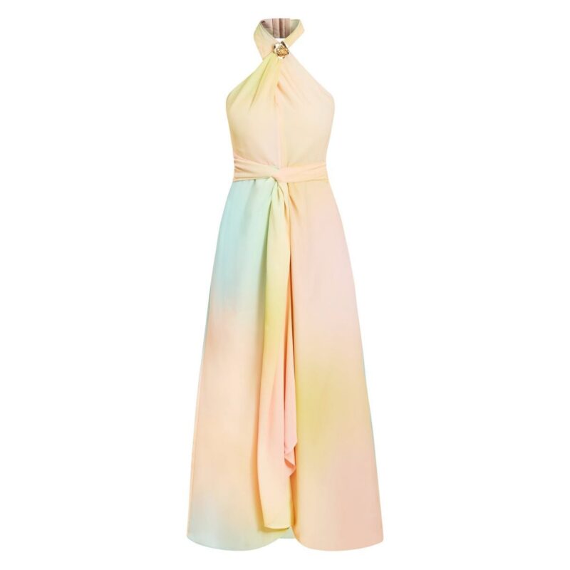 Mojito Halter Gown in Sorbet Haze Mestiza New York