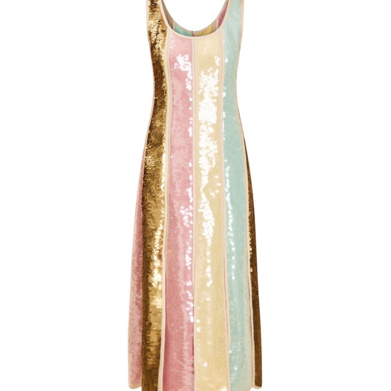 Monte Carlo Midi Dress in Baroque Sequin Mestiza New York