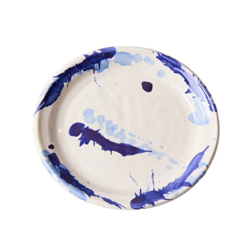 Montegranaro Blue & White Splatterware Dinner Plate il Buco Vita