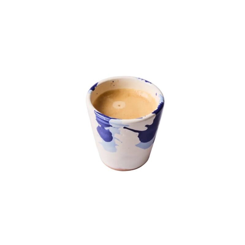 Montegranaro Blue & White Splatterware Espresso/Shot Cup il Buco Vita