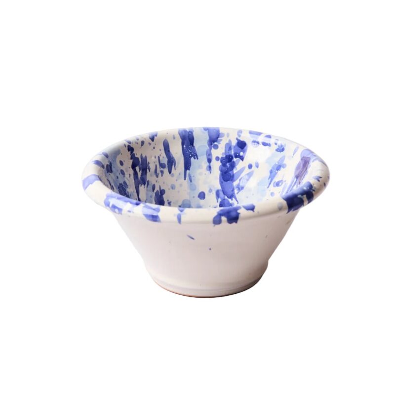 Montegranaro Blue & White Splatterware Mixing Bowl il Buco Vita