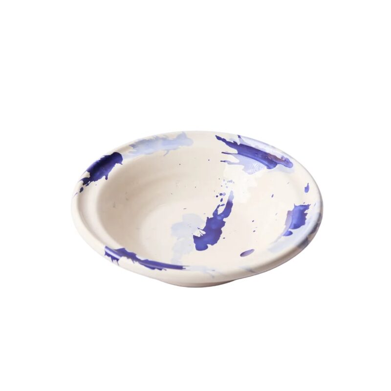 Montegranaro Blue & White Splatterware Pasta Dish il Buco Vita