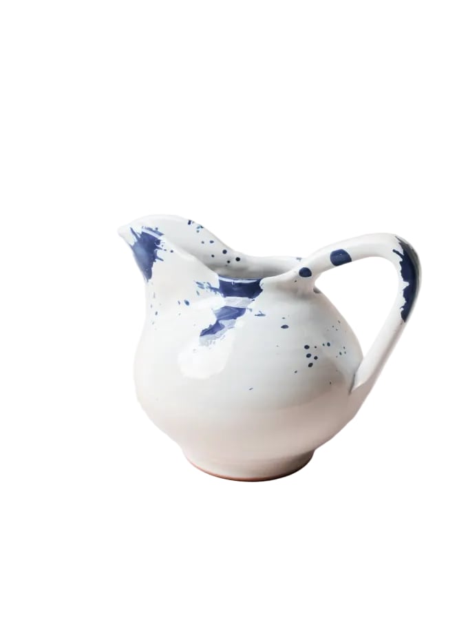 Montegranaro Blue & White Splatterware Pitcher il Buco Vita