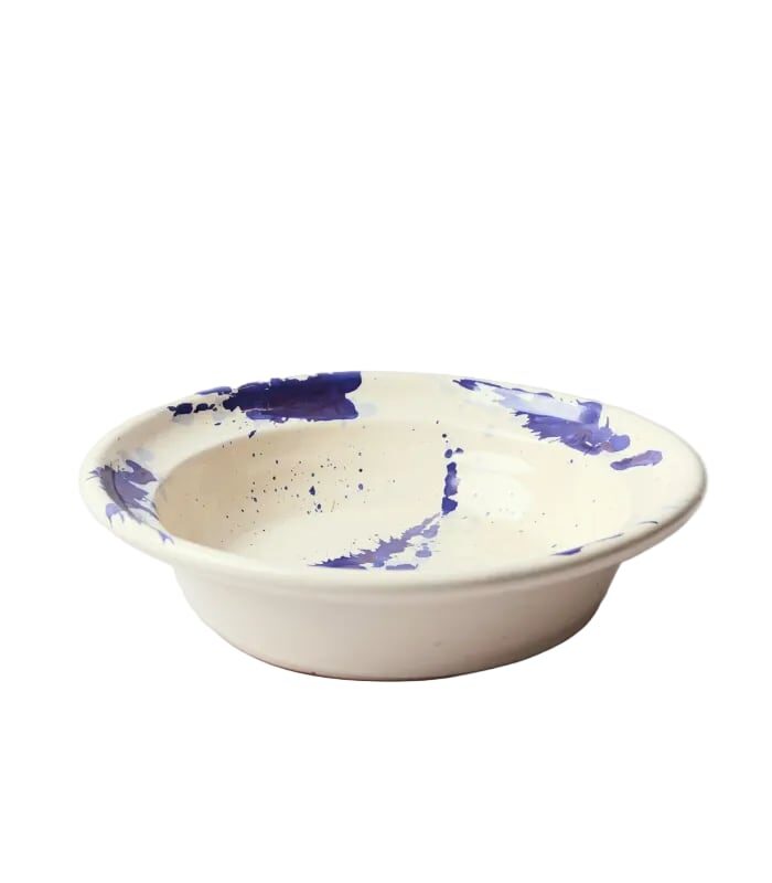 Montegranaro Extra Large Blue & White Splatterware Serving Dish il Buco Vita