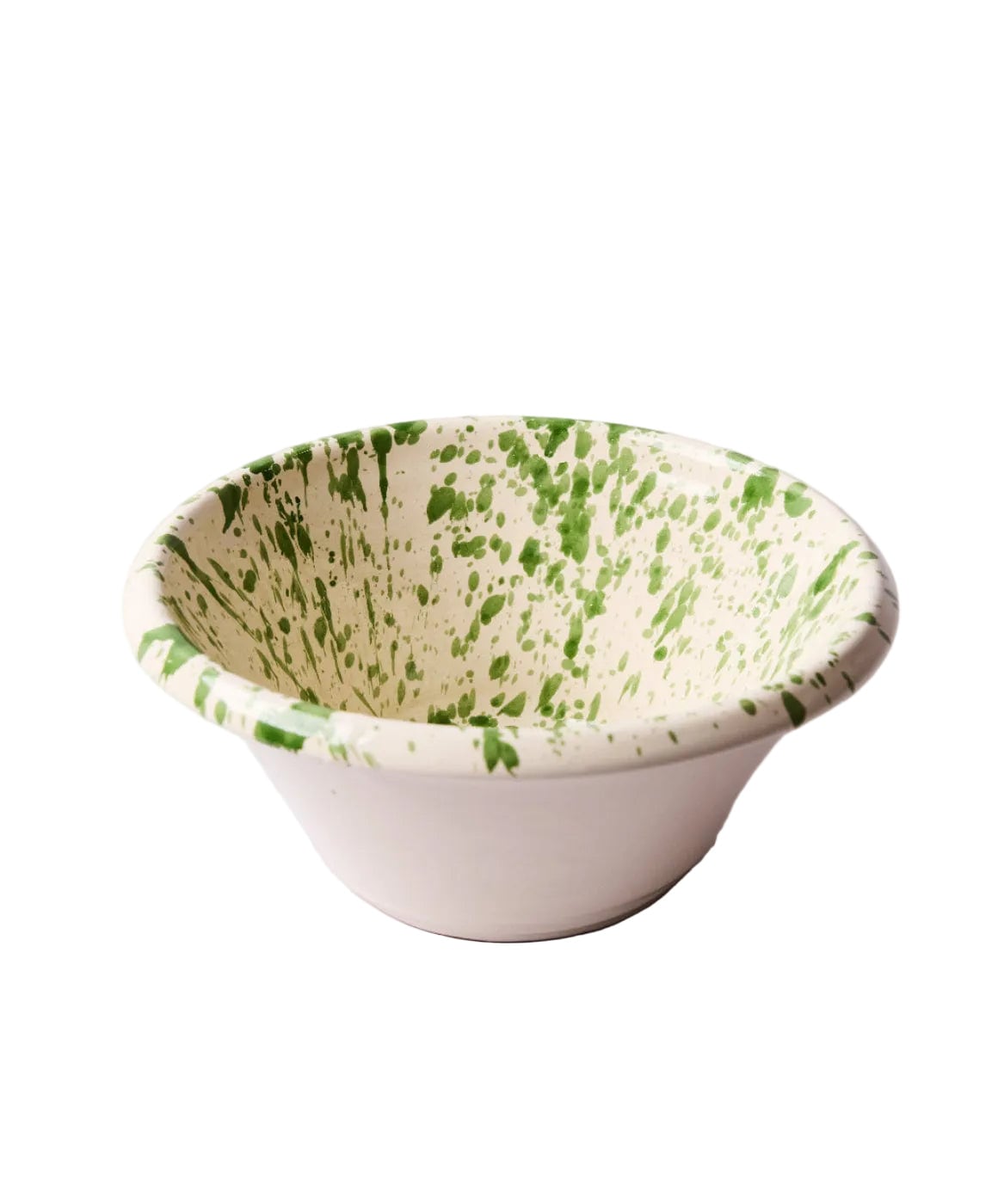Montegranaro Green & White Large Splatterware Basin il Buco Vita