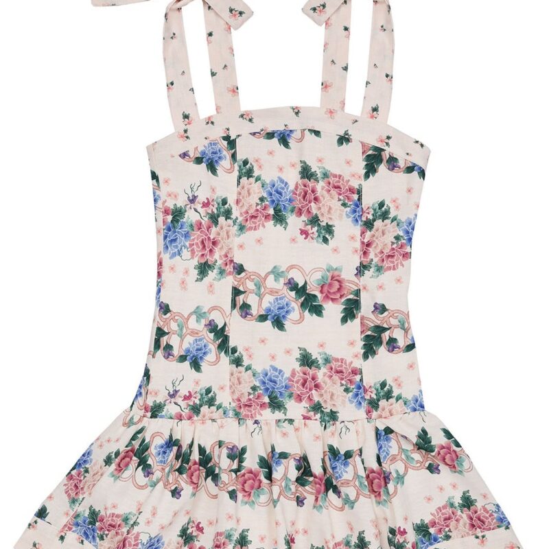 Nader Kaio Kids’ Dress in Natural Agua Bendita