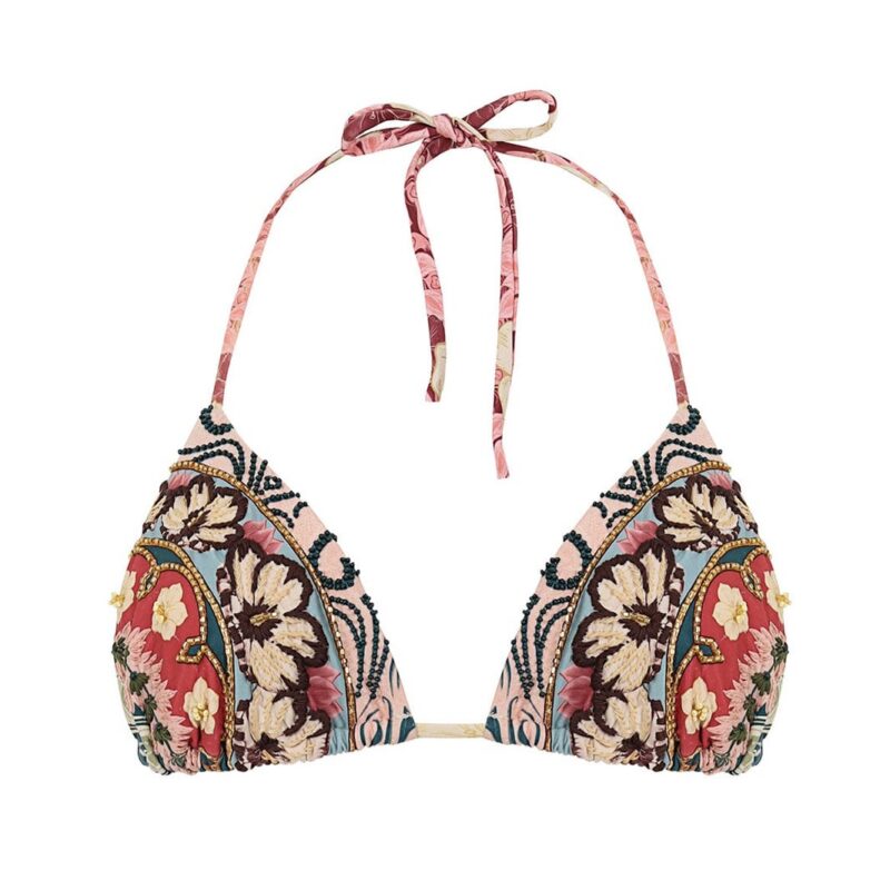 Nader Lolita Bikini Top in Multicolor Agua Bendita
