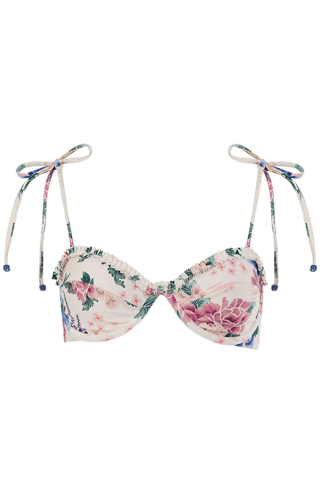 Nader Madelyn Bikini Top in White Agua Bendita