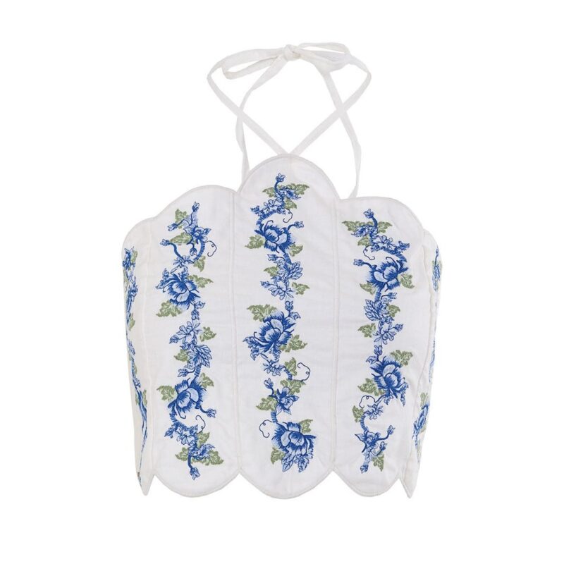 Nader Serenity Top in White Agua Bendita