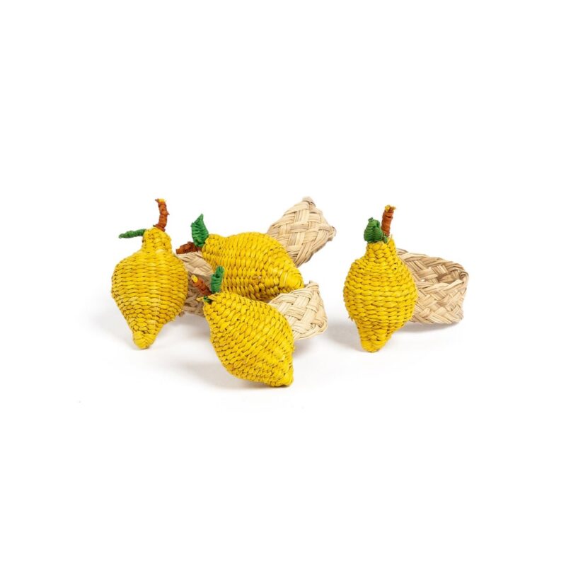 Napkin Rings Lemon, Set Of 4 Sharland England