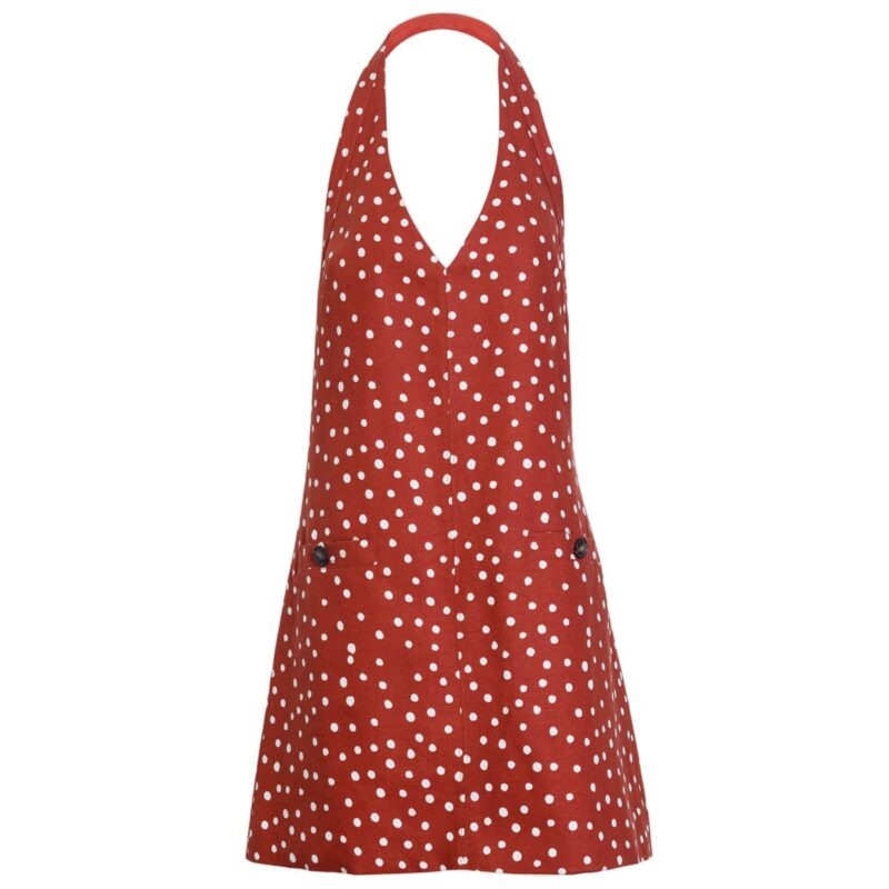 Natalie Dress in Terracotta/Cream Multi Tanya Taylor