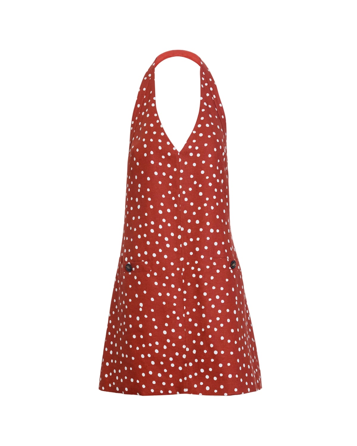 Natalie Dress in Terracotta/Cream Multi Tanya Taylor