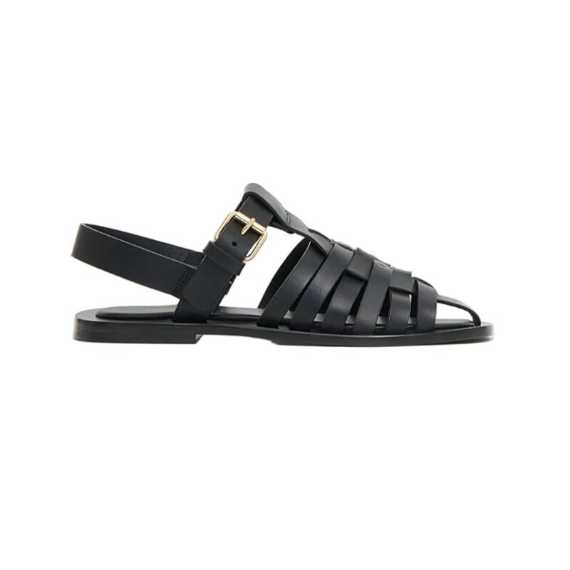 Netta Sandal in Black Mansur Gavriel