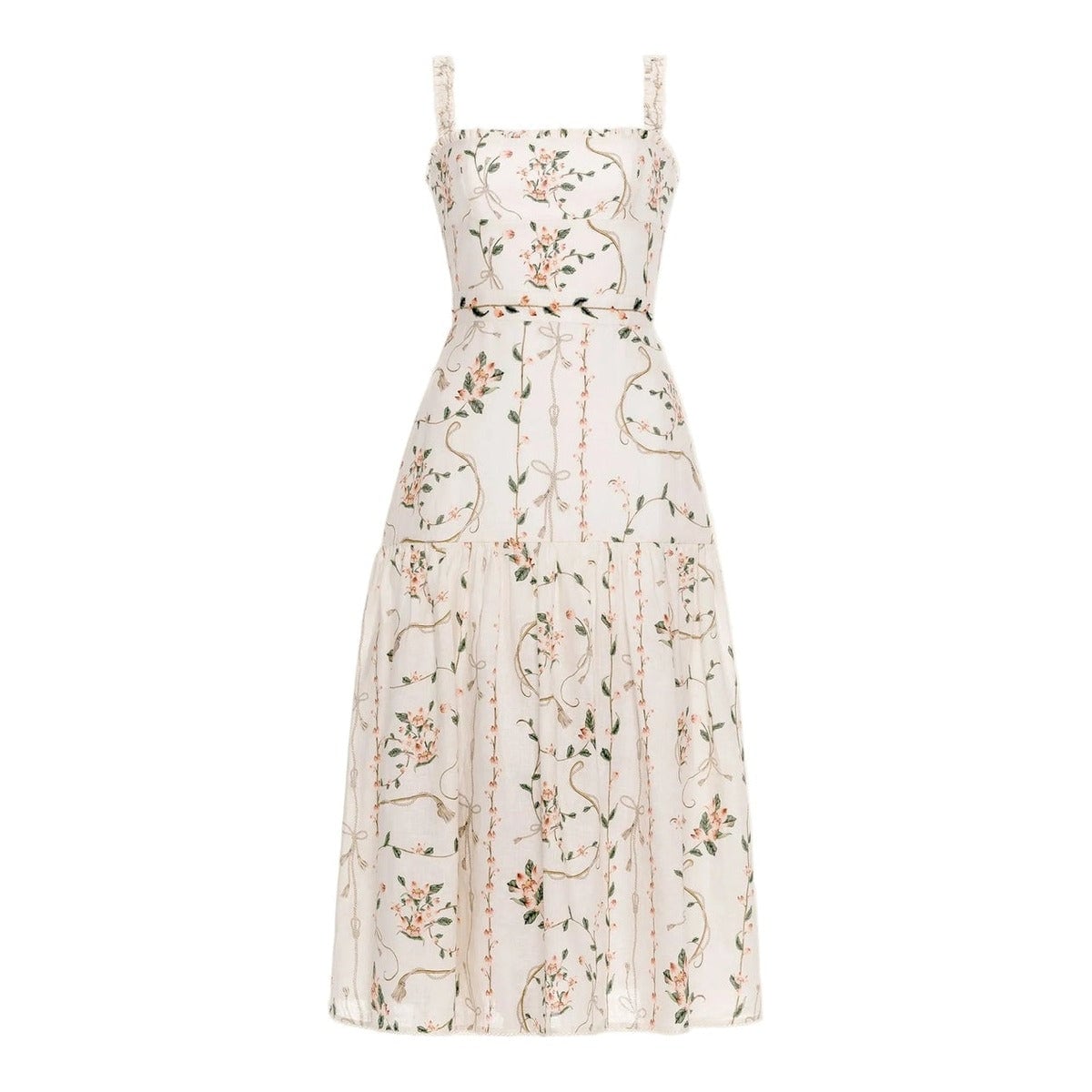 Nispreso Midi Dress in Navegante Agua by Agua Bendita