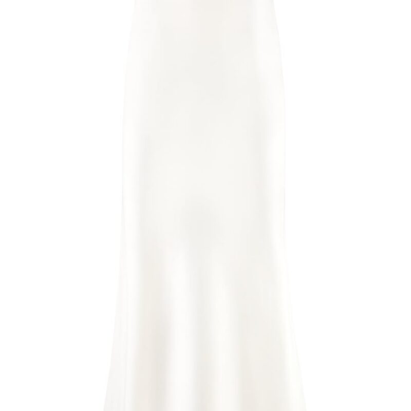 OTM Exclusive: Silk Avin Maxi Slip Skirt in Ivory RosewaterHouse