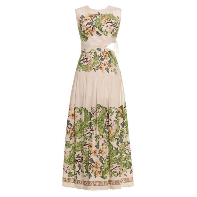 Otono Anhelo Midi Dress Agua by Agua Bendita