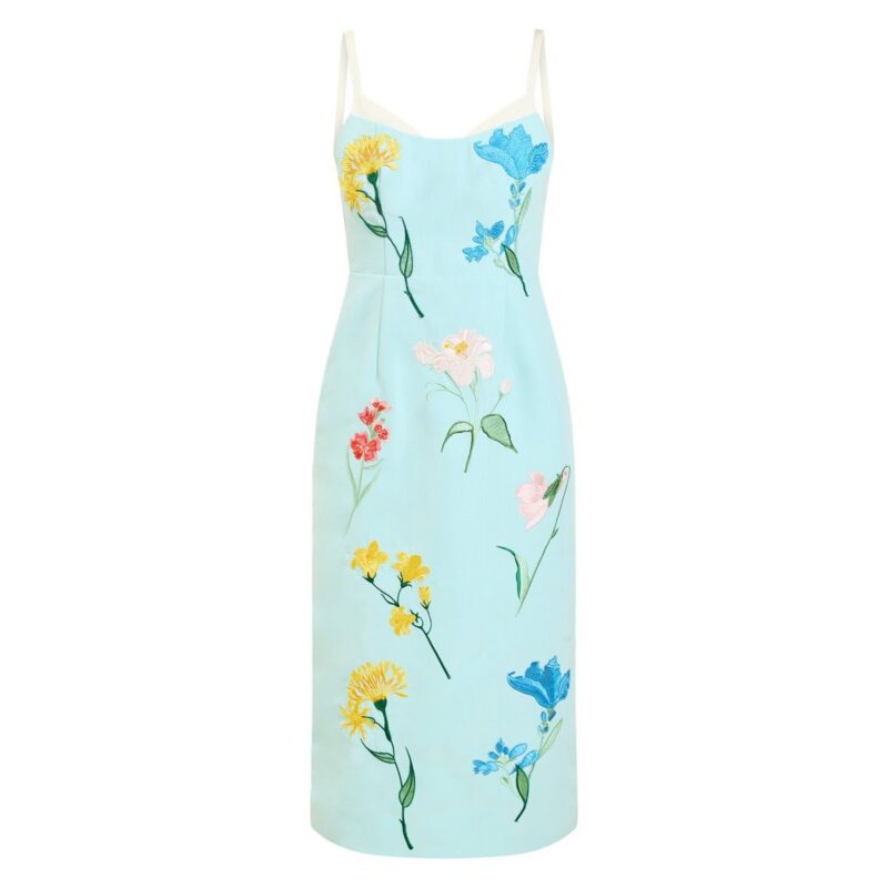 Pacifica Midi Dress in Blue Waltz Mestiza New York