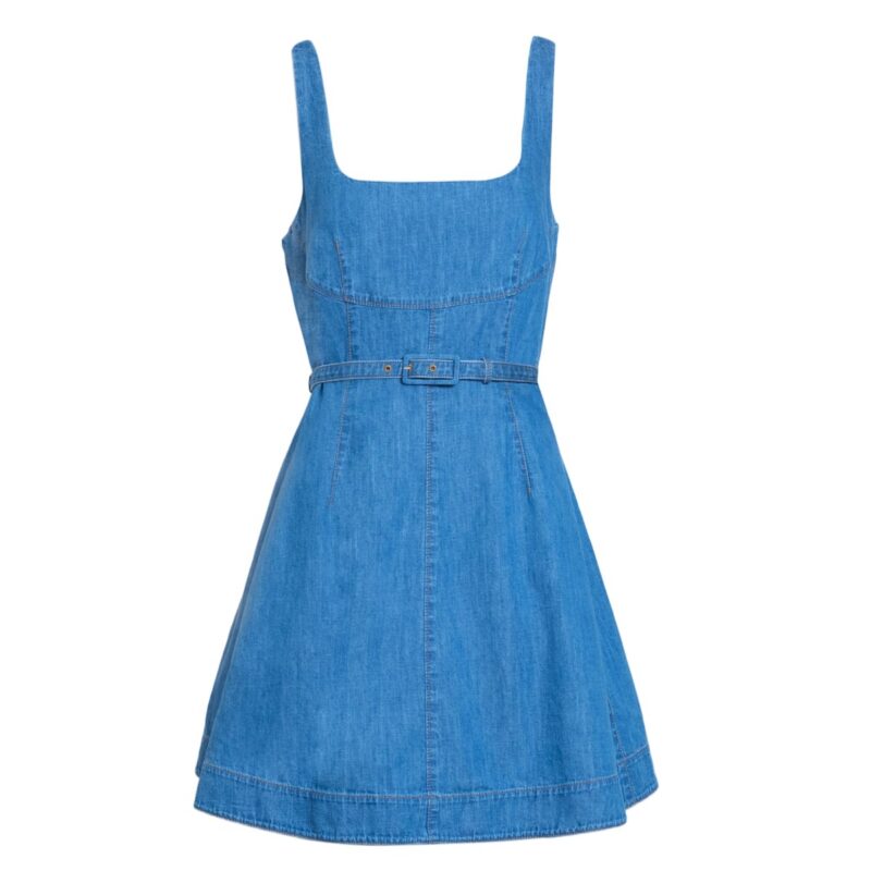 Paige Dress in Medium Indigo Blue Tanya Taylor