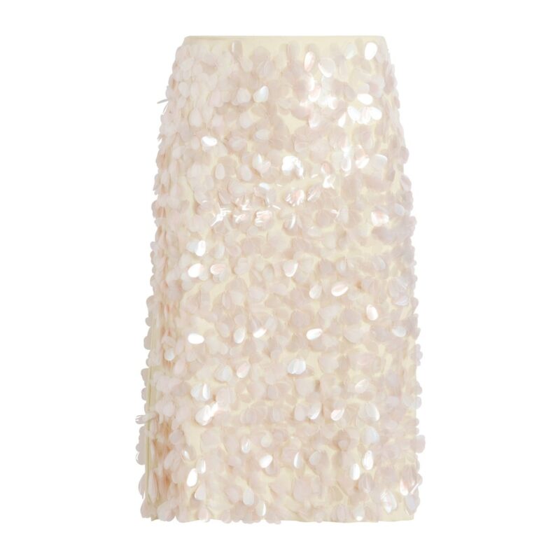 Paillette Tubino in Ivory Marina Moscone