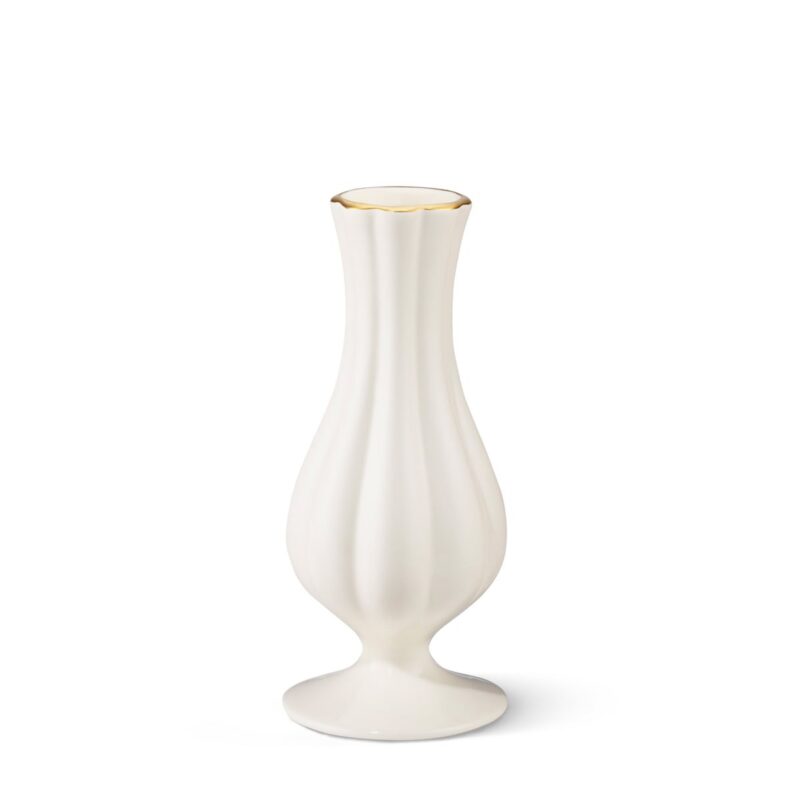 Pauline Medium Bud Vase in Cream AERIN