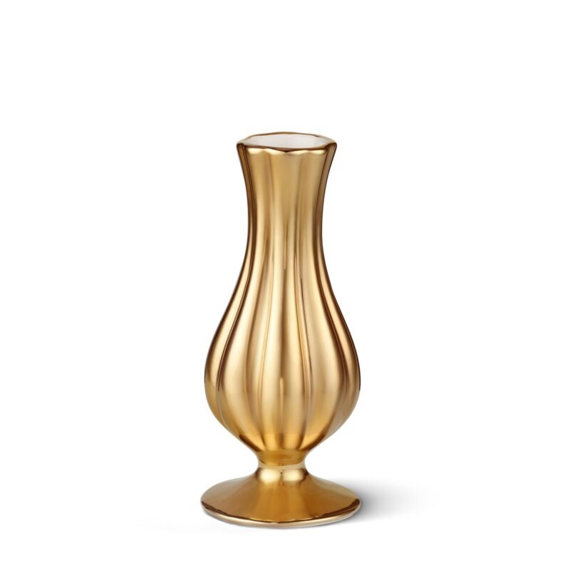 Pauline Medium Bud Vase in Gold AERIN