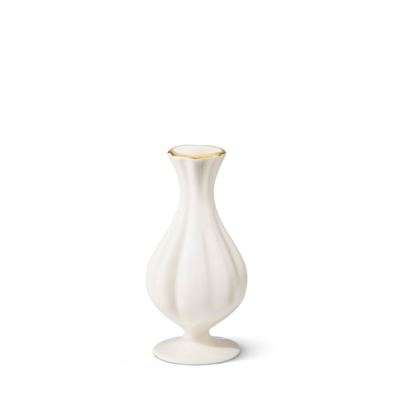 Pauline Small Bud Vase in Cream AERIN