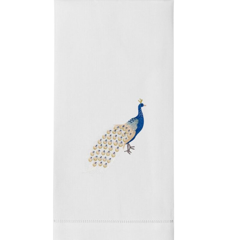 Peacock Blue Hand Towel Henry Handwork