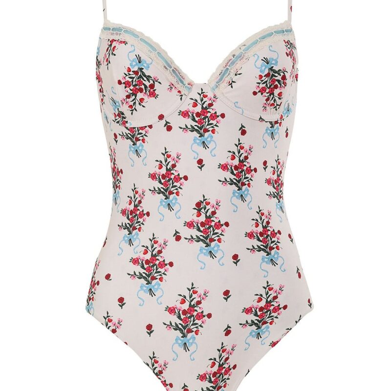 Petra One-Piece Swimsuit in Multicolor Agua Bendita
