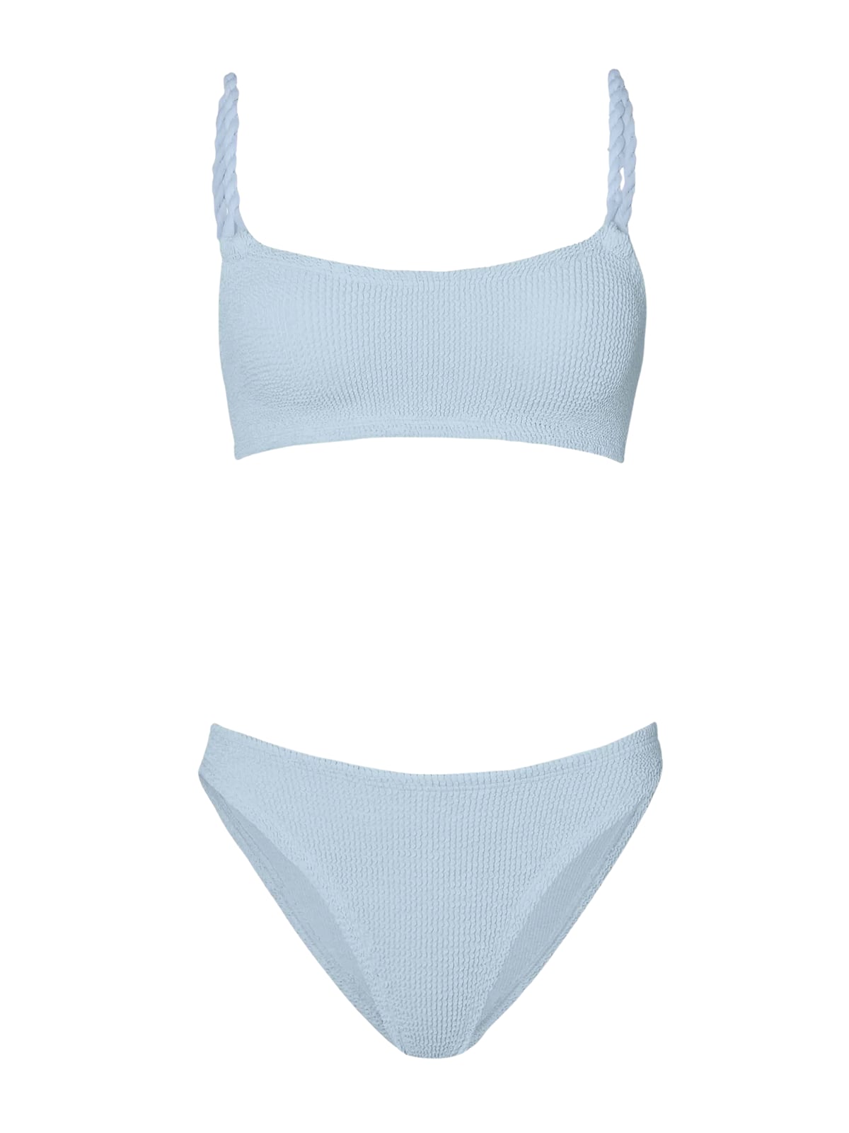 Pheobe Bikini in Metallic Ice Blue Hunza G