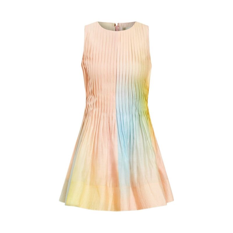 Philippa Pintuck Mini Dress in Sorbet Haze Mestiza New York