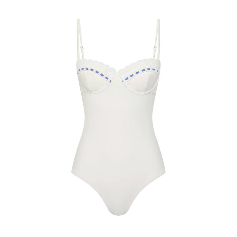 Pia One-Piece in Vintage White POSSE