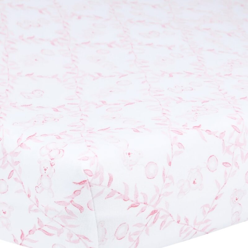 Pink Bears Trellace Crib Sheets Nellapima