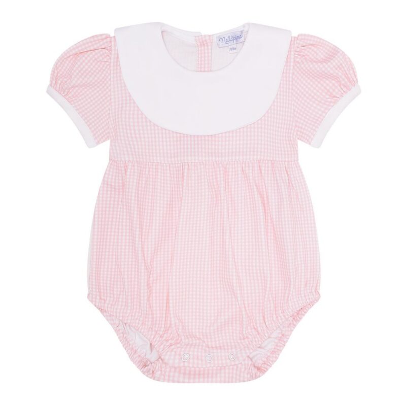 Pink Gingham Baby Bubble Nellapima