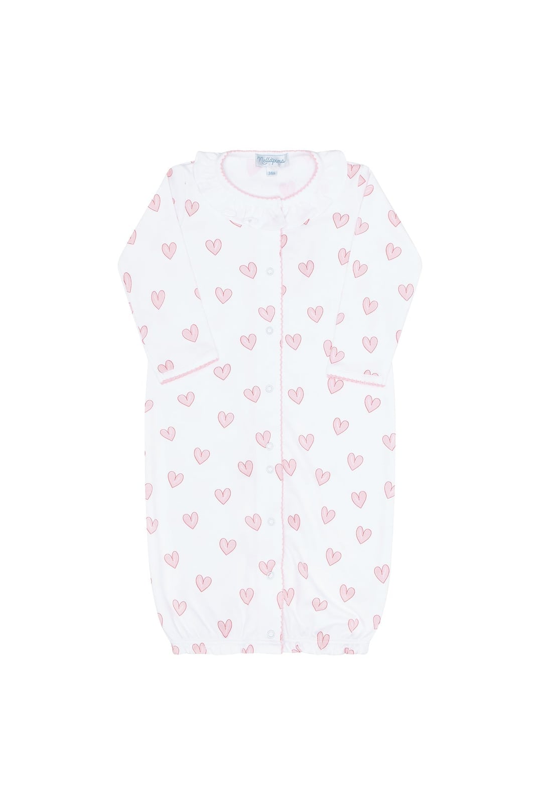 Pink Heart Print Converter Gown Nellapima