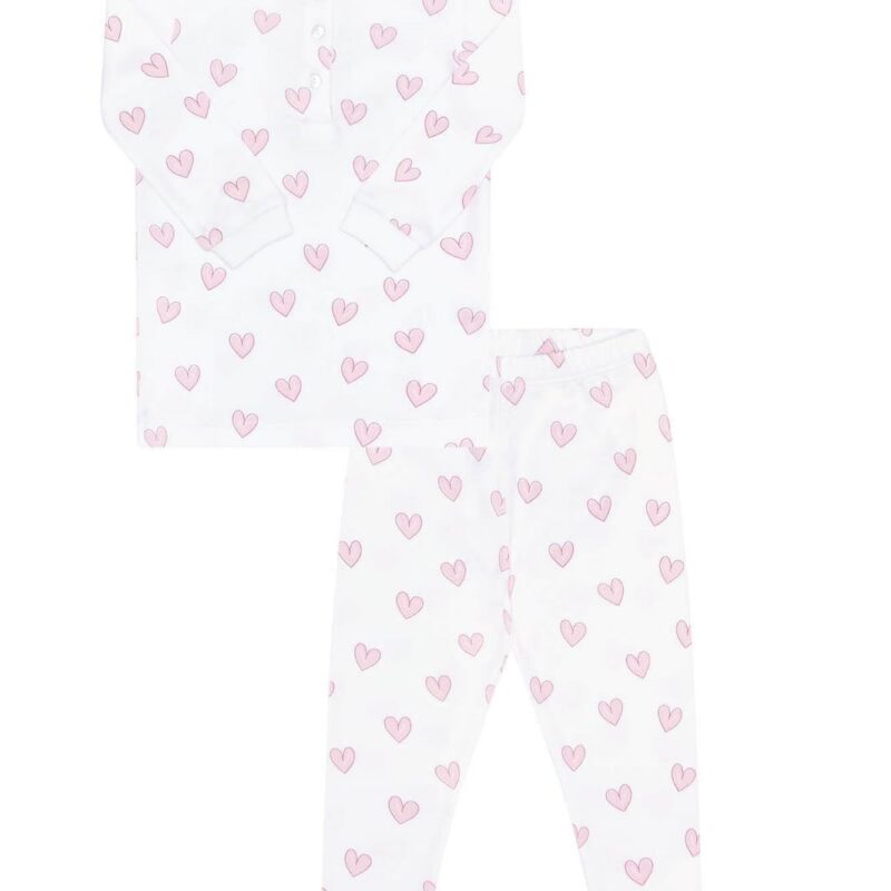 Pink Heart Print Pajama Nellapima