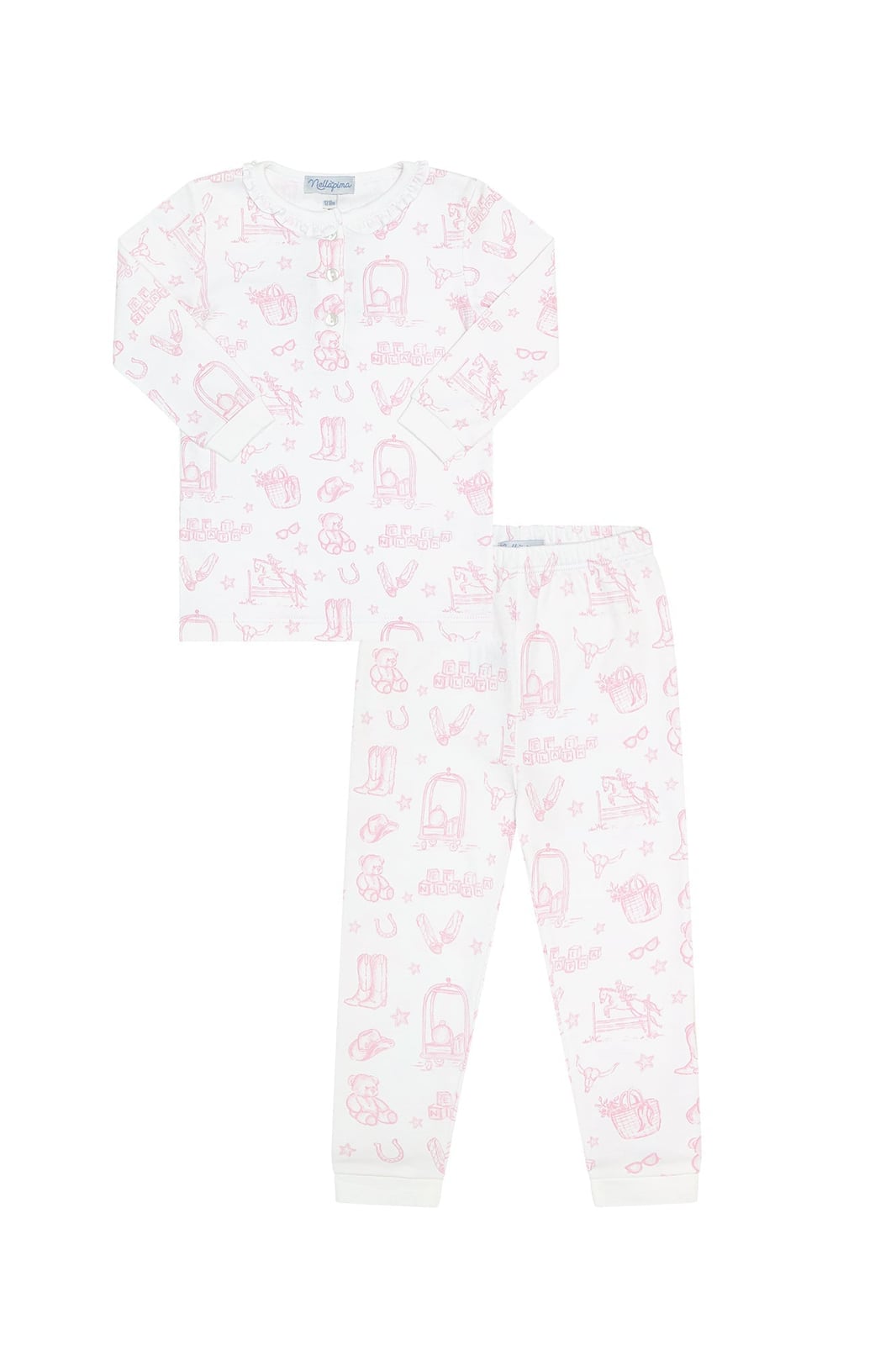 Pink Lone Star Toile Pajamas Nellapima