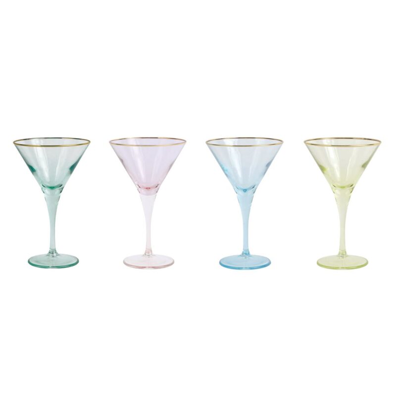 Rainbow Martini Glasses, Set of 4 VIETRI
