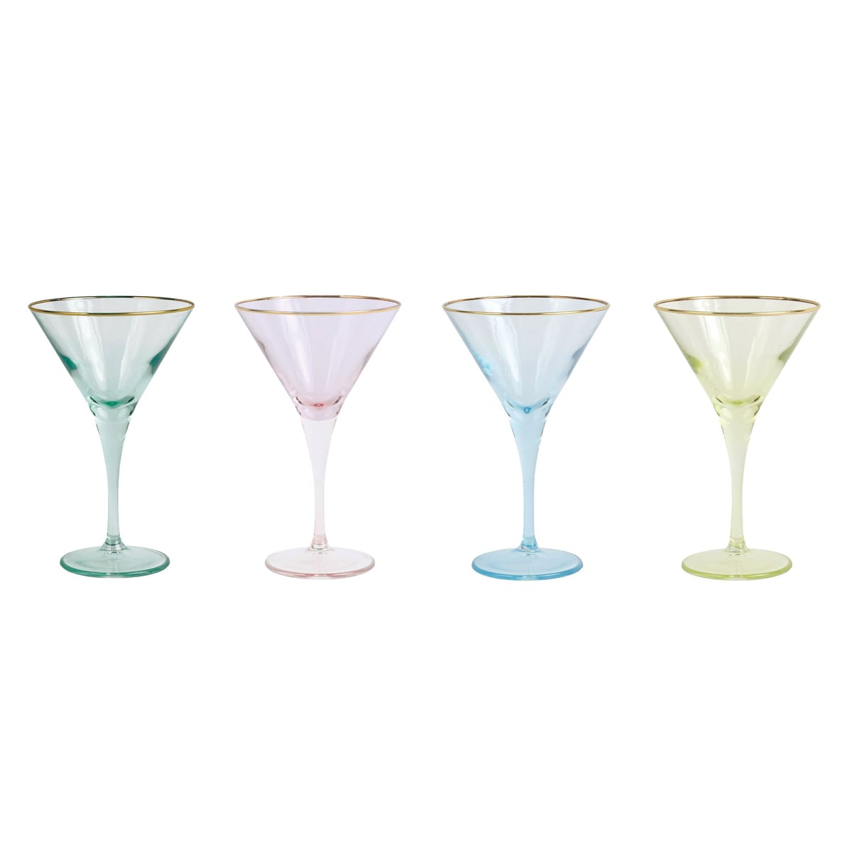 Rainbow Martini Glasses, Set of 4 VIETRI