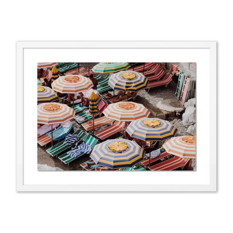 Rainbow Umbrellas Print Natalie Obradovich