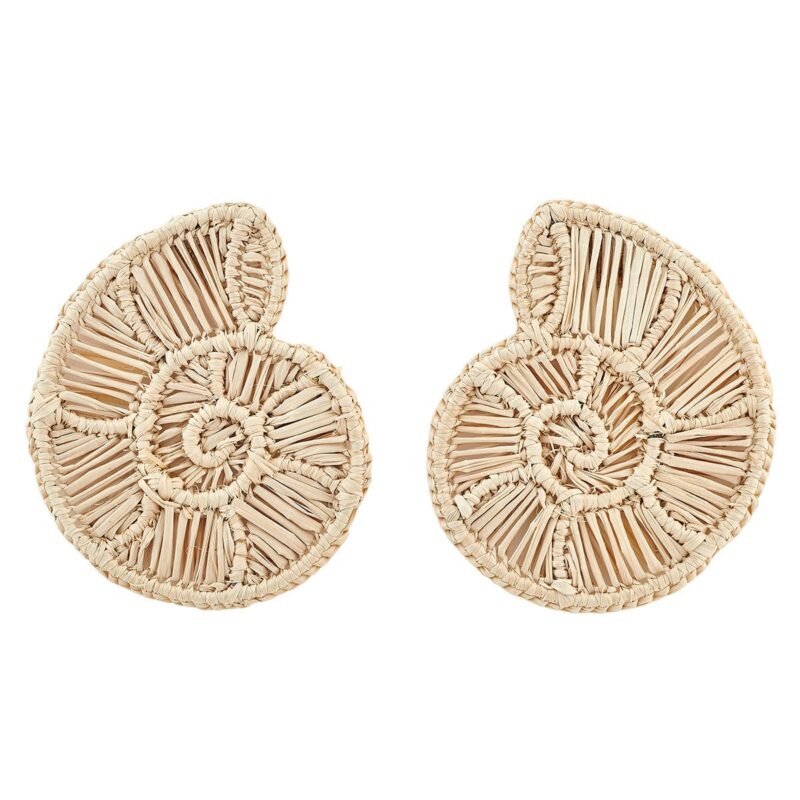 Rattan Nautilus Earring ASHA by Ashley McCormick