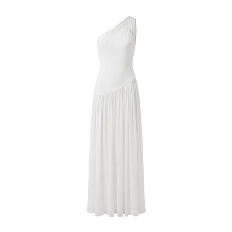 Remy Dress in Ivory Double Georgette Alexandra Pijut