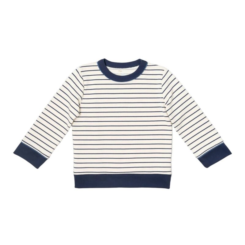 Remy Sweatshirt in Navy French Stripe Oso & Me