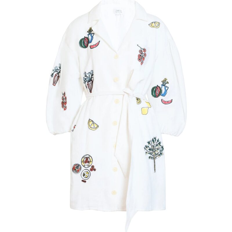 Sadie Dress in Optic White Tanya Taylor