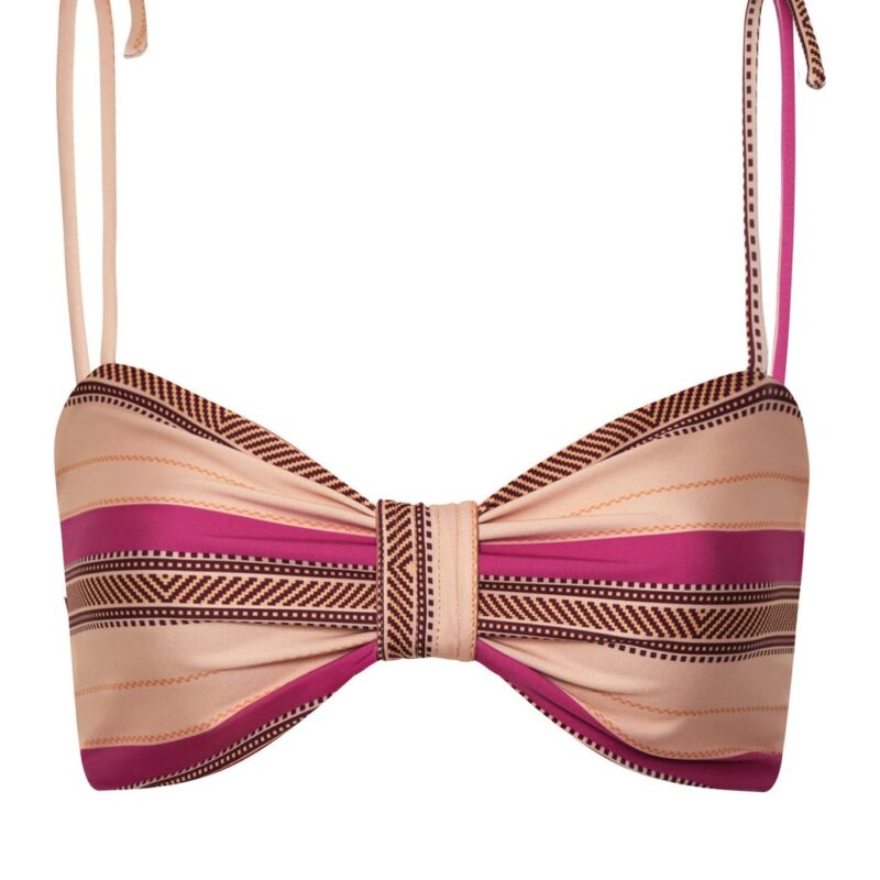 San Miguel Top in Ethnic Pink Stripes Juan de Dios