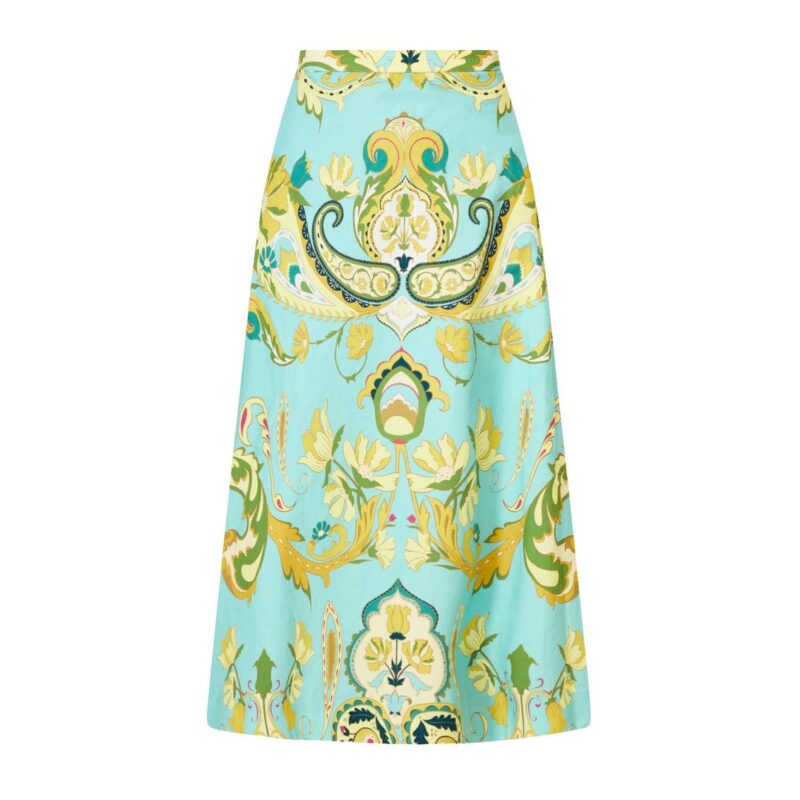 Santiago Convertible Midi Skirt in Paisley Zebra Mestiza New York