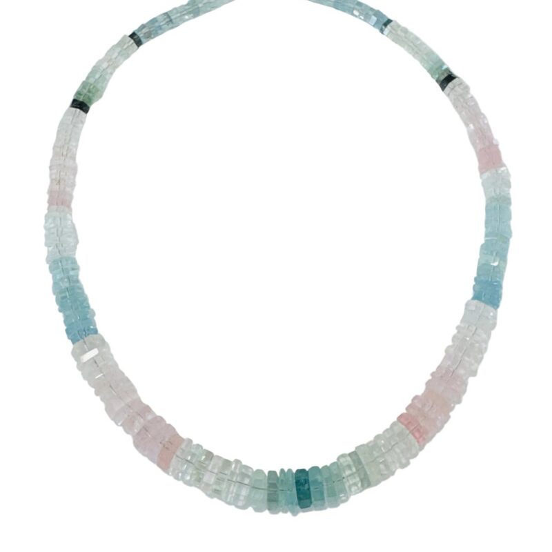 Sea Glass Aquamarine Necklace Theodosia Jewelry