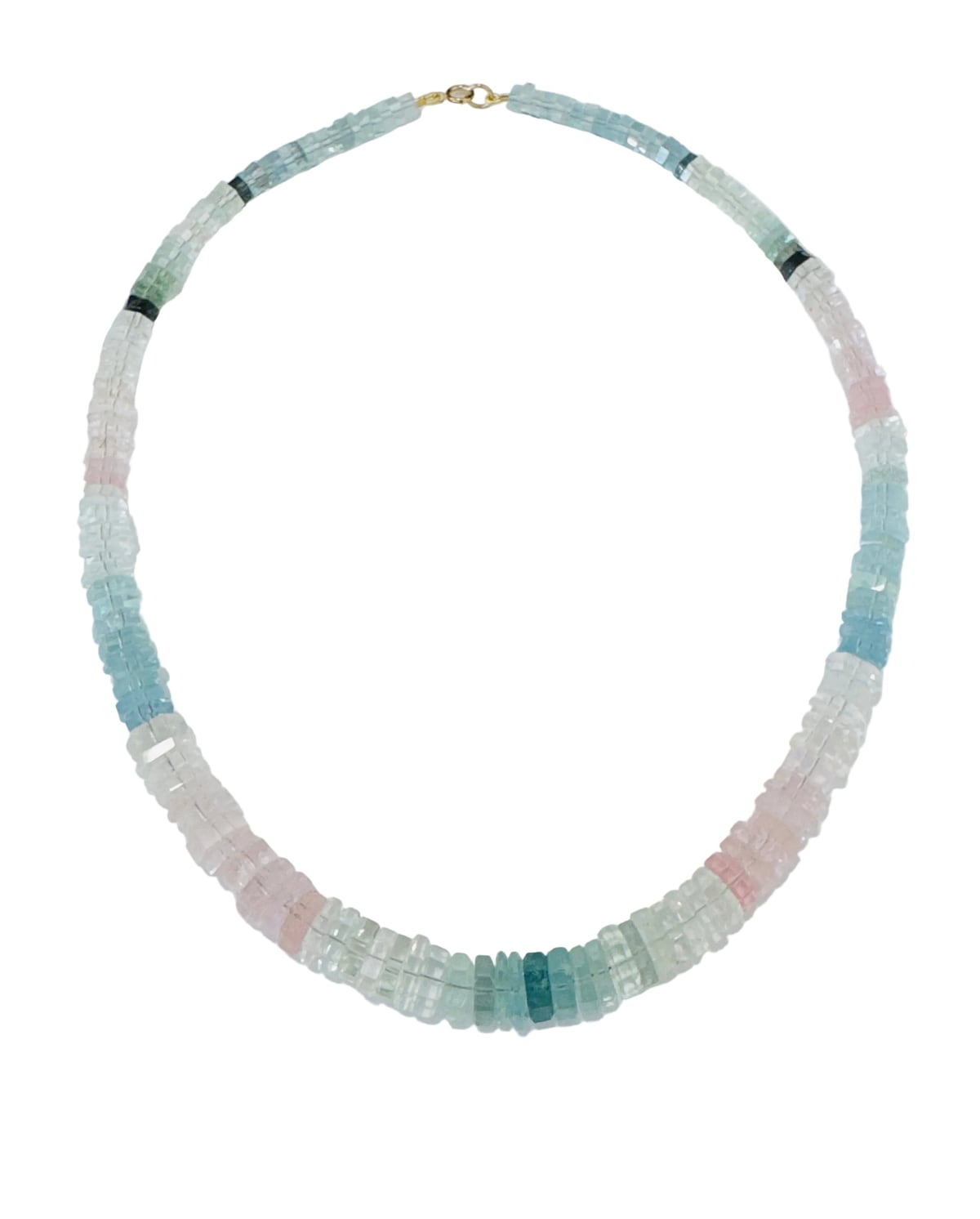 Sea Glass Aquamarine Necklace Theodosia Jewelry